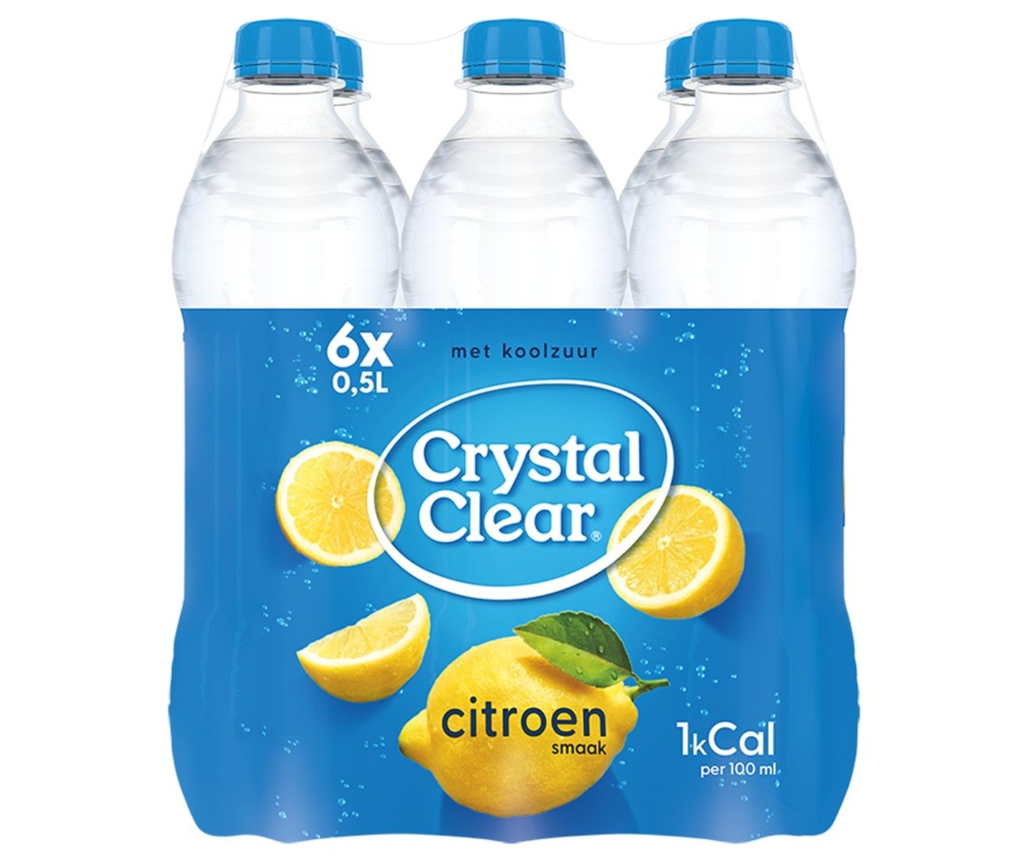 Crystal Clear Lemon Light Pet-Fles 6x50cl